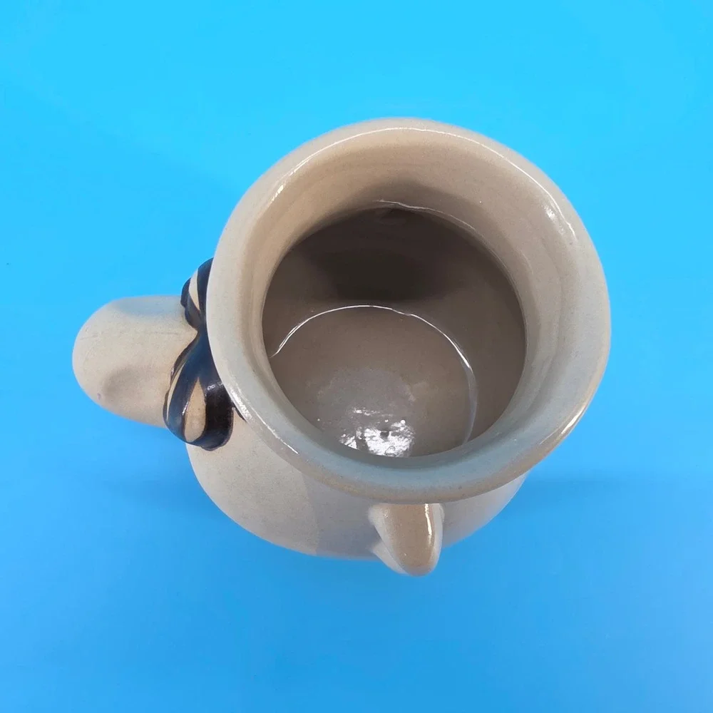 Mr Sniffles Egg Yolk Separator Its‎ Snot a Mug Ceramic Novelty Kitchen Tool Tan
